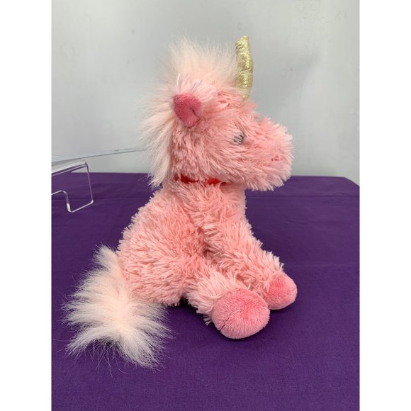Russ 10" Luky The Pink Sparkle Frosted Unicorn Plush Stuffed Animal - Picture 4 of 9